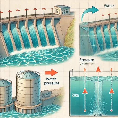 ダムやタンクにかかる水圧